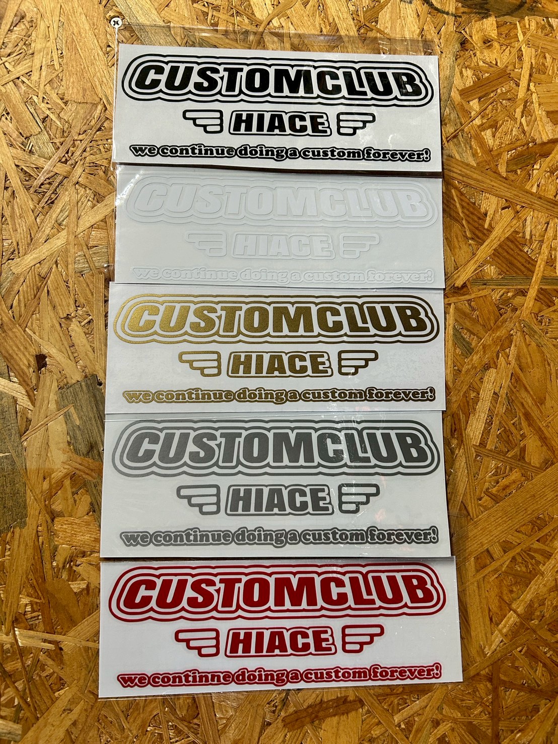 ストレート３列　ステッカー