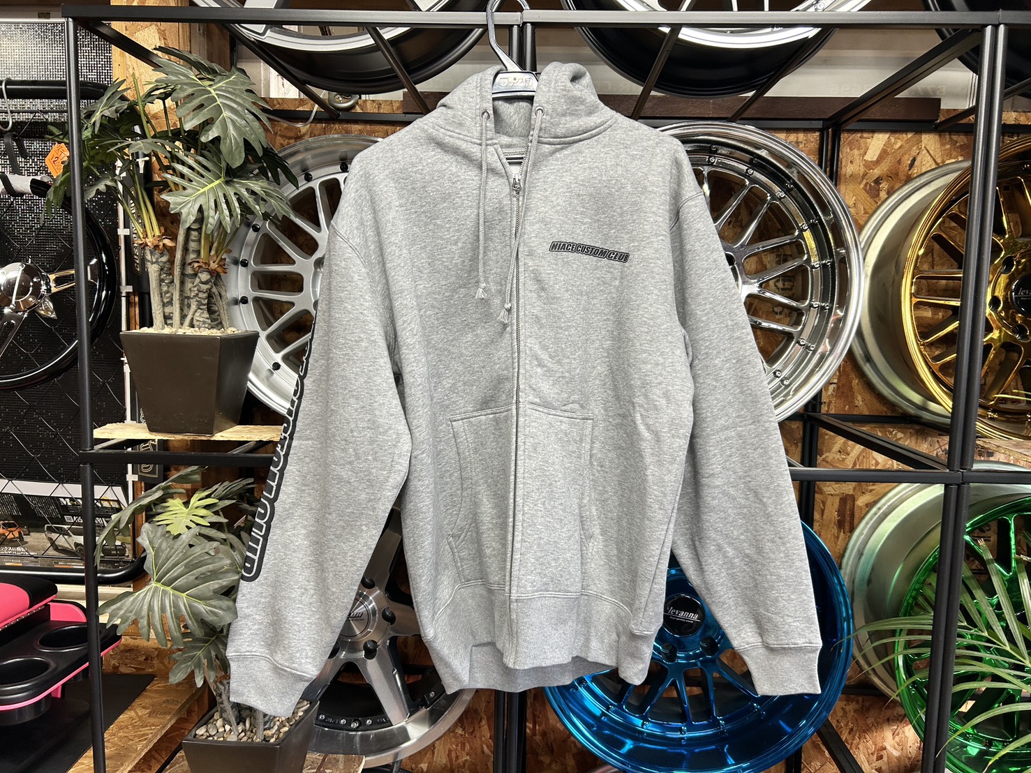 HCC　フルジッパーパーカー　グレー