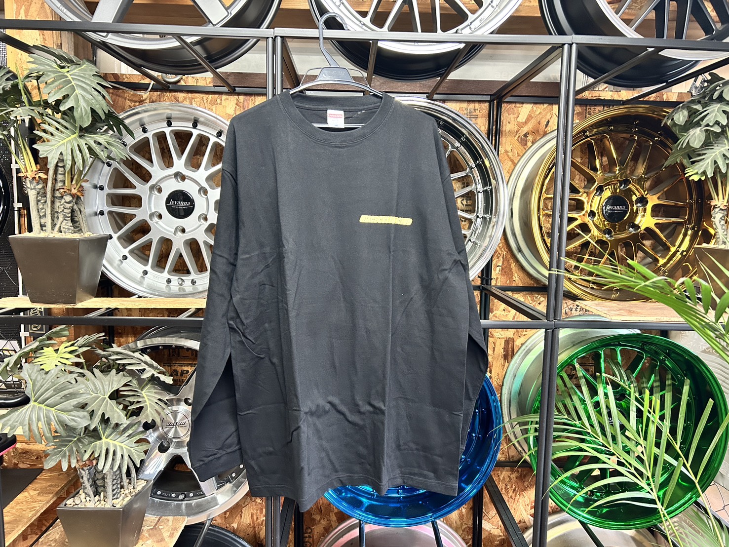 HCC　ロンＴ長袖　黒地ゴールド