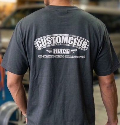 HCC　Tシャツ　黒地ホワイト