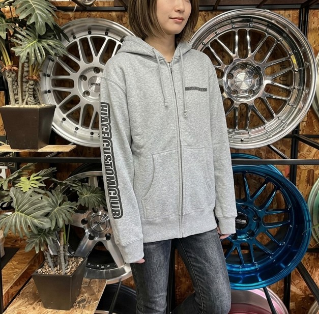 HCC　フルジッパーパーカー　グレー